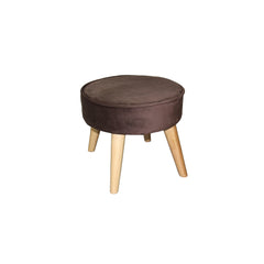 Useful Brown Suede Foot Stool