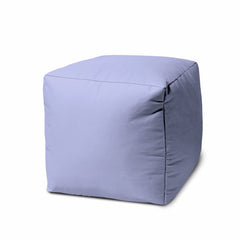 17  Cool Pastel Purple Solid Color Indoor Outdoor Pouf Ottoman